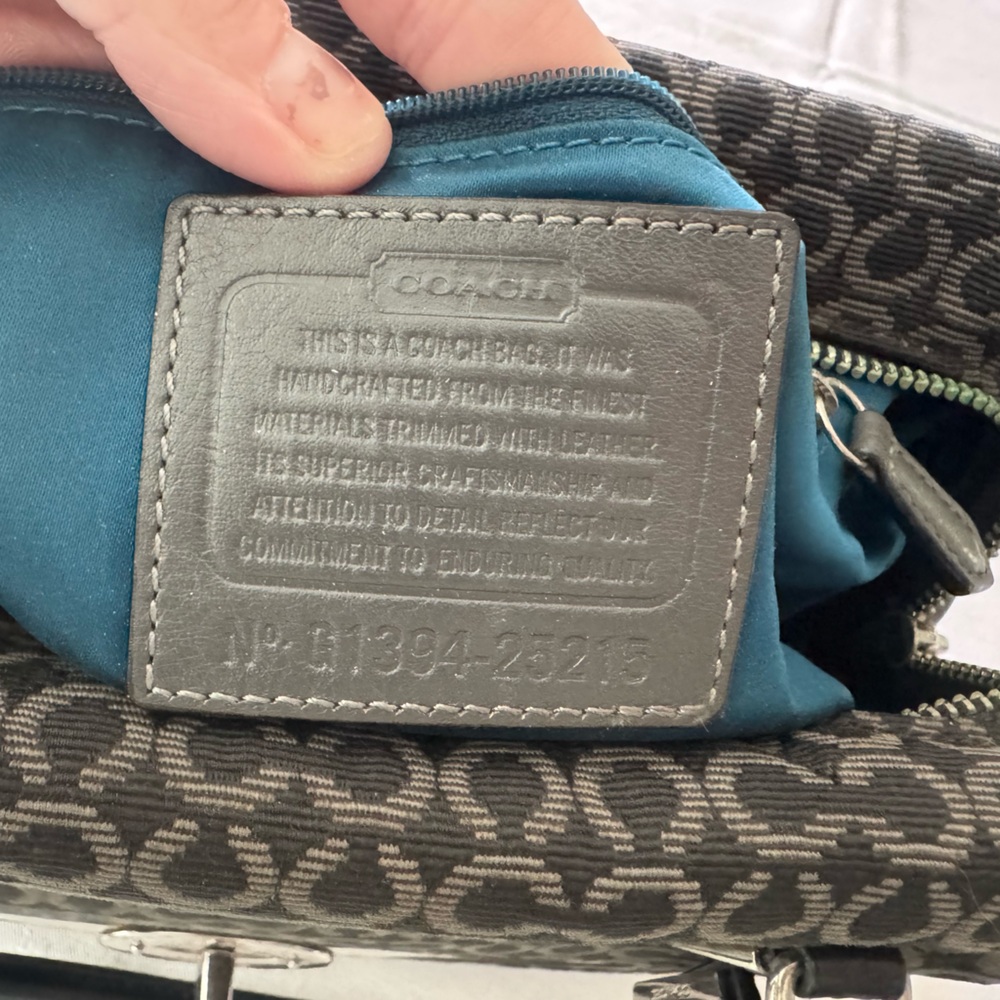 Coach Black and Gray Satchel - Picture 8 of 11